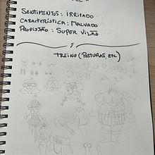 Meu projeto do curso: Introdução à criação de personagens estilo cartoon. Drawing, Character Design, and Traditional illustration project by Adriel Maciel - 10.03.2024