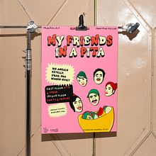 Flyer Design for a food and music event. Music, Events, Poster Design, Graphic Design, and Digital Illustration project by Noa Fridman - 10.04.2024