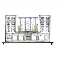 Dessins à la main de cuisines sur mesure - encre et marqueurs. Un progetto di Progettazione dello spazio, Illustrazione architettonica, Disegno e Architettura d'interni di Audrey Grd - 04.10.2024
