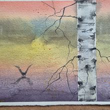 My project for course: Atmospheric Landscapes in Watercolor . Fine Arts, Painting, and Watercolor Painting project by Lin Nah - 10.05.2024