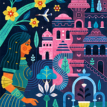Solarpunk Town editorial illustration. Design de personagens, Artesanato, Design gráfico, Multimídia, Ilustração vetorial, Criatividade, Desenho, Design de cartaz, Ilustração digital, Concept Art, Desenho artístico, Design digital, Ilustração editorial, e Álbum ilustrado projeto de Aronne Nembrini - 25.08.2024