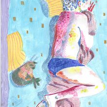Mi proyecto del curso: Dibujo expresivo de la figura humana: explora formas y colores. Drawing, Figure Drawing, Fine Arts, Gouache Painting, Pencil Drawing, Portrait Drawing, and Realistic Drawing project by johanna_colocha - 10.06.2024