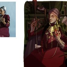 The Witch of the Woods - Concept Art: Character Design & Worldbuilding. Character Design, Concept Art, Digital Drawing, Digital Illustration, Digital Painting, and Traditional illustration project by Kalina Aleksandrova - 09.25.2024