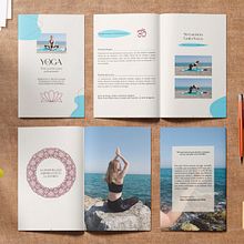 Guía práctica de yoga para principiantes. Un proyecto de Diseño editorial de Alicia Romero - 07.10.2024
