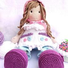 Mi proyecto del curso: Elaboración de muñecas amigurumi románticas. Projekt z dziedziny Amigurumi, Craft, Sz, dełkowanie,  Tkactwo, Wzornictwo tekst, liów i Projektowanie zabawek użytkownika Eliana Malave - 07.10.2024