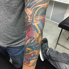 Mi proyecto del curso: Tatuaje artístico full color. Digital Drawing, Digital Illustration, Drawing, Traditional illustration, and Tattoo Design project by Sergio Orellana - 10.08.2024