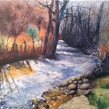 My project for course: Painting Realistic Watercolor Landscapes. Projekt z dziedziny Ilustracja naturalist, czna,  Malarstwo, Sketching, Malowanie akwarelą i  Sztuki piękne użytkownika Cristine - 08.10.2024