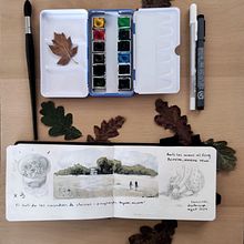 Mi proyecto del curso: Cuaderno de viaje en acuarela por Bretaña. Traditional illustration, Architectural Illustration, Watercolor Painting, and Sketchbook project by Anna Cabot - 10.09.2024