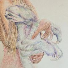 My project for course: Surrealist Illustration Inspired by Nature. Projekt z dziedziny  R, sunek, R, sunek ołówkiem,  R, sunek art, st, czn, Trad, c, jna ilustracja, Ilustracja naturalist, czna, R i sowanie kredkami użytkownika siuman_only - 09.10.2024