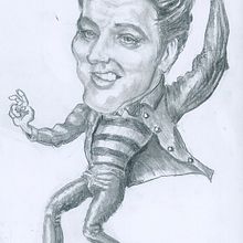 My project for course: Caricature Portrait with Graphite -Elvis the Pelvis . Drawing, Portrait Drawing, and Traditional illustration project by Peter Vasic - 09.06.2024