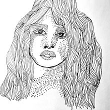 My project for course: Ink Portraits with Lines and Dots. Drawing, Figure Drawing, Ink Illustration, Pencil Drawing, and Realistic Drawing project by skylar756 - 10.09.2024