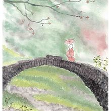 the bridge. Traditional illustration project by Sofia P. - 10.11.2024