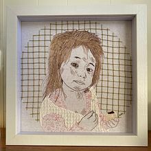 My project for course: Creation of Embroidered Portraits. Embroider, and Textile Design project by aletdebruin - 10.10.2024