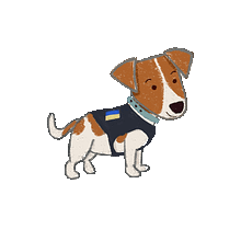 Patron the dog. Character Design project by Inga Glukhova - 10.11.2024
