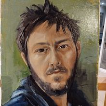 Mon projet du cours : Portraits contemporains à l'huile. Fine Arts, Traditional illustration, Oil Painting, and Painting project by claraparis02 - 10.13.2024