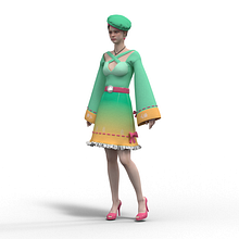 Meu projeto do curso: Introdução ao design de moda em 3D no CLO. Projekt z dziedziny  Projektowanie 3D,  Animacja, Projektowanie c, frowe, Projektowanie mod, Wzornictwo, krawiectwo i Film użytkownika Kairia - 13.05.2024