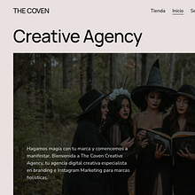 THE COVEN CREATIVE AGENCY. Web Development, Web Design, UX / UI, and Digital Product Design project by Jessy Zavala - 10.09.2024