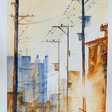 My project for course: Expressive Watercolor Painting: Create Compelling Illustrations. Projekt z dziedziny  Sztuki piękne,  Malarstwo i Malowanie akwarelą użytkownika alessandra.sturani - 14.10.2024