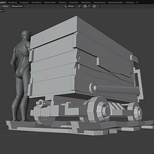 Vagoneta minera. Un progetto di 3D e Design di automobili di Frigga Gallardo - 01.06.2024