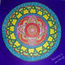 Meu projeto do curso: Zentangle e mandalas: desenhe padrões harmônicos. Un progetto di Pittura acrilica, Creatività con i bambini, Disegno e Pittura di Luciane dos Santos Camboim - 14.10.2024
