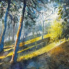 My project for course: Painting Realistic Watercolor Landscapes. Naturalistic Illustration, Painting, Sketching, Watercolor Painting, and Fine Arts project by Ola Gustafsson - 10.15.2024