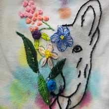 My project for course: Floral and Anatomical Embroidery for Clothes and Accessories. Un projet de Broderie, Design textile, Upc , et cling de xraygrrl7 - 15.10.2024