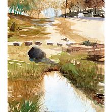 My project for course: Natural Landscapes in Watercolor. Fine Arts, Painting, and Watercolor Painting project by j_lagatta - 10.15.2024