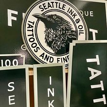 Seattle Ink & Oil Signage. Br, ing, Identit, Graphic Design, Painting, Signage Design, Logo Design, and Retail Design project by Aaron Johnson - 10.15.2024