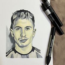 My project for course: Creative Portraits with Markers . Un projet de Dessin de portrait de Kalthamon Muqarrab - 16.10.2024