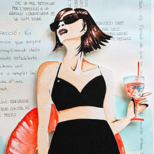 Mensajes en el mar..... Een project van Traditionele illustratie,  Beeldende kunst, Collage y  Tekening van Laura Garcia i Tejero - 15.10.2024