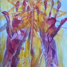 Spirit says Let Go. Painting project by rainwolf - 10.16.2024