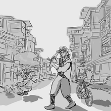 Mi proyecto del curso: Fundamentos del dibujo de personas a partir de la imaginación. Fine Arts, Sketching, Drawing, Pencil Drawing, Figure Drawing, Artistic Drawing, and Traditional illustration project by hakai_020 - 10.16.2024