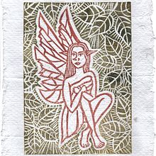 Linogravure Faerie. Arts, Crafts, Fine Arts, Traditional illustration, Printing, Ink Illustration, and Engraving project by Cyrielle Froidevaux - 10.13.2024