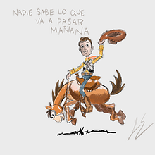 Bad Bunny ft toy story. Un progetto di Illustrazione digitale di Luis Enamorado - 17.09.2024