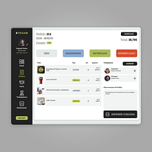 Diseño de APP gestión de restaurante. Un progetto di UX / UI e Design di prodotti digitali di Juan Algaba Almerich - 01.07.2023