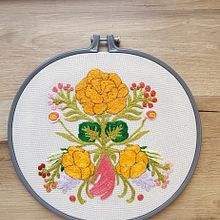 Mi proyecto del curso: Técnica de bordado con paso atrás. Projekt z dziedziny  Haft, Wzornictwo tekst i liów użytkownika Adriana Horak - 17.10.2024