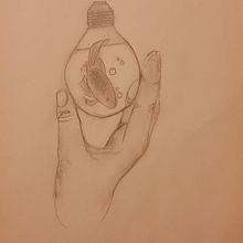 Bombilla. Pencil Drawing project by Steffany Castro - 10.18.2024
