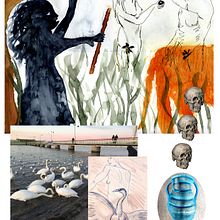 Pandora's Box and other Tall Tales. Traditional illustration, Fine Arts, Digital Illustration, Fine-Art Photograph, Collage, and Watercolor Painting project by Eileen Laurie - 11.18.2024