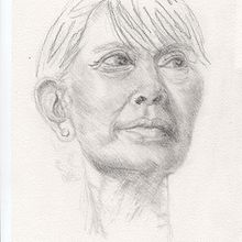 My project for course: Experimental Portraiture with Ink, Tea and Alcohol - Flowers for Aung San Suu Kyi. Un proyecto de Dibujo, Bellas Artes, Ilustración con tinta y Pintura de lune_staar - 18.10.2024