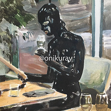 Pinturas al óleo @onikuray. Oil Painting, and Painting project by Javiera Rodríguez - 10.17.2024
