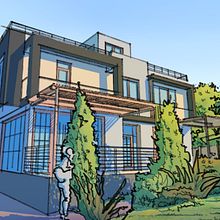 My project for course: Architectural Illustration: Bring Design Concepts to Life. Architectural Illustration, Architecture, Digital Architecture, Drawing, Traditional illustration, and Spatial Design project by xeladzegiorgi93 - 10.07.2024