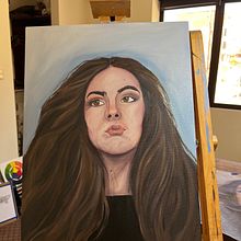 Mi proyecto del curso: Introducción al retrato realista al óleo. Un proyecto de Bellas Artes, Pintura al óleo y Pintura de Isabel Quiroga Castro - 20.10.2024