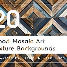 Wood Mosaic Art Texture Backgrounds. Un progetto di Design e Graphic design di Alexander Nedviga - 20.10.2024
