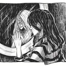 Me and my Monster Through the Mirror. Un projet de Illustration numérique de Evi Chanioti - 19.10.2024