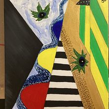Mon projet du cours : Art abstrait : créez des compositions uniques. Design, Digital Design, Fine Arts, Graphic Design, and Traditional illustration project by sandrine GANIER - 10.20.2024