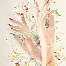 My project for course: Illustration of Hands with Expressive Watercolors. Figure Drawing, Painting, and Watercolor Painting project by Jiena - 10.20.2024