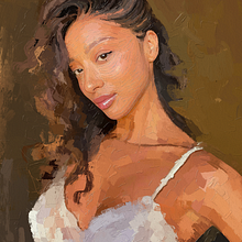 Model Alejandra Vidal by Rod Lovell - Portrait Painting | Portrait Painting with Oil: Explore Light and Shade. Design, Traditional illustration, Pencil Drawing, Drawing, Portrait Drawing, Realistic Drawing, Artistic Drawing, Figure Drawing, Digital Drawing, Colored Pencil Drawing, Painting, Watercolor Painting, Acr, lic Painting, Oil Painting, Digital Painting, Gouache Painting, Matte Painting, Decorative Painting, Arts, Crafts, Digital Illustration, Fashion Illustration	, Fashion Design, Fashion Photograph, Decoration, Interior Decoration, and Portrait Photograph project by Rod Lovell - 10.21.2024
