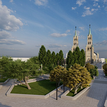 remodelacion de catedral de ciudad juarez  (proyecto estudiantil) Ein Projekt aus dem Bereich Architektur, L und schaftsbau von karla gonzalez cardona - 18.11.2023