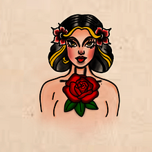 Meu projeto do curso: Design de tatuagens estilo old school no Procreate. Digital Illustration, Drawing, and Tattoo Design project by Nathalia Massaia - 10.22.2024