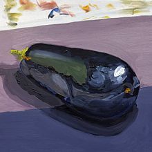 An eggplant in oils - my first oil painting. Fine Arts project by Berd B - 10.23.2024